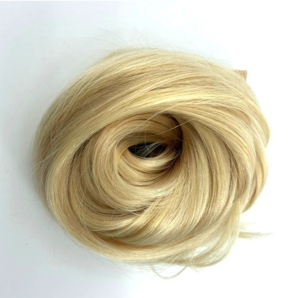 Glam Seamless Bleach Blonde #613 Clip-In Invisi Clip Human Hair Extensions NEW